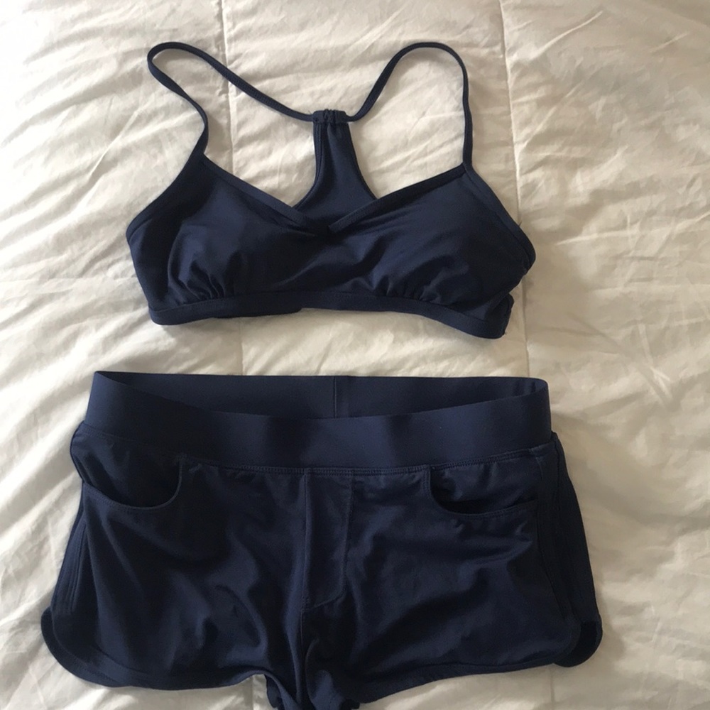 Carve Designs Bikini top with swim shorts -Navy XS
